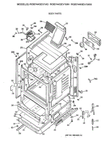 03 - Body Parts parts for Ge Range RGB744WEV1WW from AppliancePartsPros.com