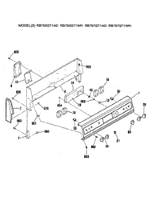 02 - Section2 parts for Ge Range RB755GT1WH from AppliancePartsPros.com
