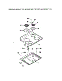 03 - Section3 parts for Ge Range RB755GT1WH from AppliancePartsPros.com