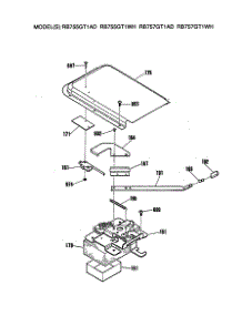 04 - Section4 parts for Ge Range RB757GT1AD from AppliancePartsPros.com