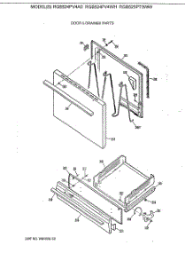 04 - Door & Drawer Parts parts for Ge Range RGB524PV4WH from AppliancePartsPros.com