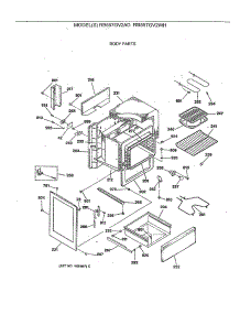 02 - Body Parts parts for Ge Range RB557GV2WH from AppliancePartsPros.com