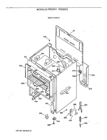02 - Body Parts parts for Ge Range RB526V2 from AppliancePartsPros.com