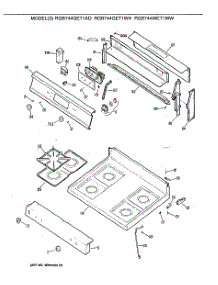 02 - Section2 parts for Ge Range RGB744WET1WW from AppliancePartsPros.com