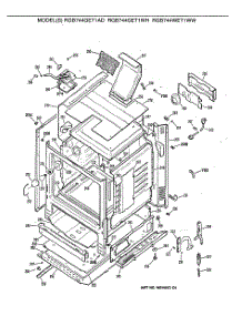 03 - Section3 parts for Ge Range RGB744GET1AD from AppliancePartsPros.com