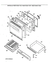 04 - Section4 parts for Ge Range RGB744GET1WH from AppliancePartsPros.com