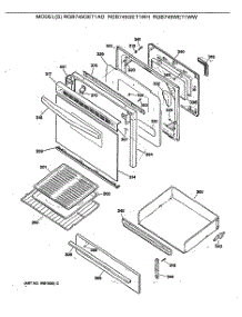 04 - Section4 parts for Ge Range RGB745GET1WH from AppliancePartsPros.com