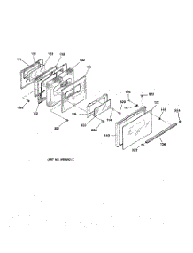 05 - Oven Door parts for Ge Range RB757GT3AD from AppliancePartsPros.com