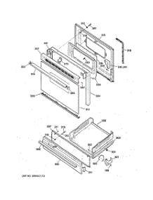 04 - Door & Drawer Parts parts for Ge Range RGB532BEW2WH from AppliancePartsPros.com