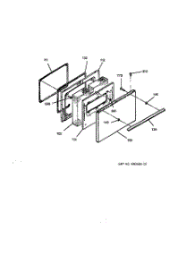 04 - Door parts for Ge Range RB754PY1AD from AppliancePartsPros.com