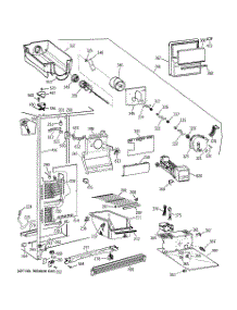 02 - Freezer Section parts for Ge Refrigerator MRSC20KWXDWH from AppliancePartsPros.com