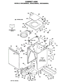 02 - Cabinet Asm. parts for Ge Washer WWC8000MAL from AppliancePartsPros.com