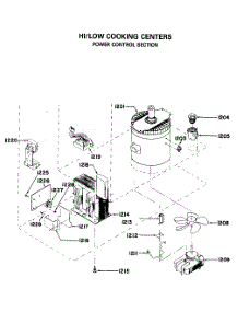 06 - Hi / Low Cooking Centers parts for Ge Range RGH846GEJ5 from AppliancePartsPros.com