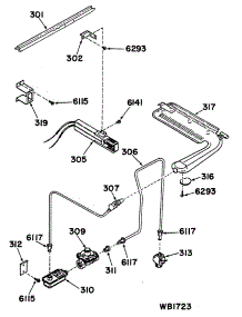 02 - Section2 parts for Ge Range RGJ515GEL2 from AppliancePartsPros.com
