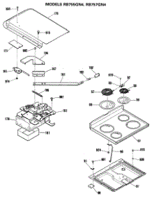 02 - Section2 parts for Ge Range RB755GN4WH from AppliancePartsPros.com