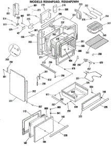 02 - Section2 parts for Ge Range RS504P2WH from AppliancePartsPros.com