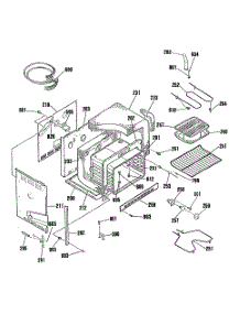 03 - Section3 parts for Ge Range RF725GP3BG from AppliancePartsPros.com