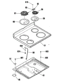 03 - Section3 parts for Ge Range RB767GN5WH from AppliancePartsPros.com