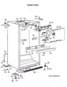 03 - Cabinet Parts parts for Ge Refrigerator CTX18CASALWW from AppliancePartsPros.com