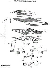 05 - Compartment Separator Parts parts for Ge Refrigerator CTX18CASALWH from AppliancePartsPros.com