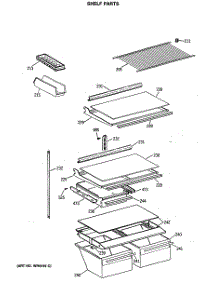 04 - Shelf Parts parts for Ge Refrigerator CTX18GASARWW from AppliancePartsPros.com