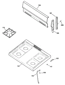 02 - Section2 parts for Ge Range RGB524PT1WH from AppliancePartsPros.com