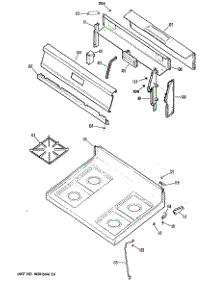 04 - Section4 parts for Ge Range RGB528GET1WH from AppliancePartsPros.com