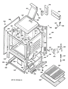 03 - Section3 parts for Ge Range RGB532ET1WH from AppliancePartsPros.com