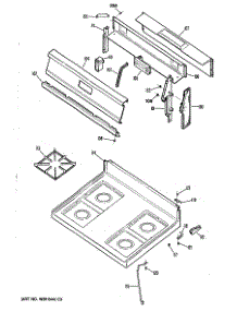 03 - Section3 parts for Ge Range RGB628GEV1WH from AppliancePartsPros.com
