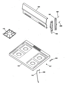 02 - Section2 parts for Ge Range RGB524EV1WH from AppliancePartsPros.com
