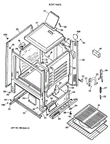 03 - Body Parts parts for Ge Range RGB524PV2WH from AppliancePartsPros.com