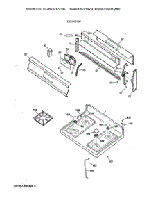 02 - Cooktop parts for Ge Range RGB532EV1WH from AppliancePartsPros.com