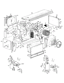 02 - Section2 parts for Ge Air Conditioner A3B583DAASQ1 from AppliancePartsPros.com