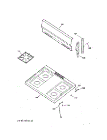 02 - Cooktop parts for Ge Range RGB525PPA1WW from AppliancePartsPros.com