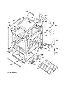 03 - Body Parts parts for Ge Range RGB508PEA1WH from AppliancePartsPros.com