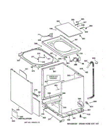 02 - Cabinet, Cover & Front Panel parts for Ge Washer WPSF4170V1WW from AppliancePartsPros.com