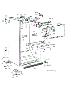 03 - Cabinet Parts parts for Ge Refrigerator CTX18BABARWW from AppliancePartsPros.com