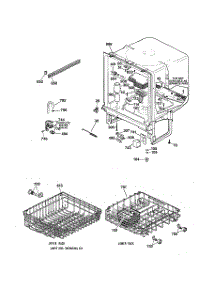 02 - Body Parts parts for Ge Dishwasher HDA1100Z01WH from AppliancePartsPros.com