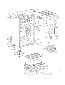 02 - Cabinet parts for Ge Refrigerator CTX17BAZGRWH from AppliancePartsPros.com