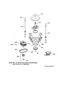 04 - Suspension, Pump & Drive Components parts for Ge Washer VBXR2070V1WW from AppliancePartsPros.com