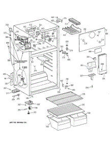 02 - Cabinet parts for Ge Refrigerator CTX14CABBLAA from AppliancePartsPros.com