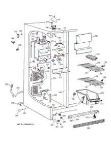 02 - Freezer Section parts for Ge Refrigerator CSX22GABAWW from AppliancePartsPros.com