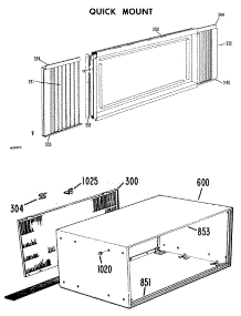 02 - Quick Mount parts for Ge Air Conditioner AJ906LML3 from AppliancePartsPros.com