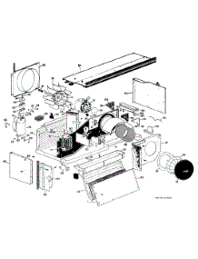 02 - Section2 parts for Ge Air Conditioner A2B349DAALRA from AppliancePartsPros.com
