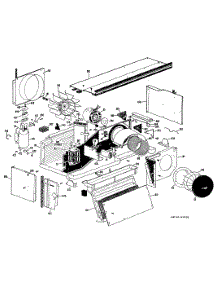 02 - Room Air Conditioner parts for Ge Air Conditioner A2B668EPASW1 from AppliancePartsPros.com