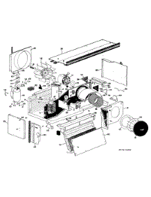 02 - Room Air Conditioner parts for Ge Air Conditioner A3B608DXALT1 from AppliancePartsPros.com