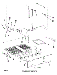 07 - Rear Components parts for Ge Refrigerator TCX20ZGC from AppliancePartsPros.com