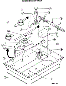 02 - Burner Box Assembly parts for Ge Cooktop JGP310EK1 from AppliancePartsPros.com