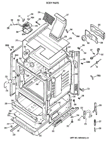 03 - Body Parts parts for Ge Range JGBP30GEV3WH from AppliancePartsPros.com