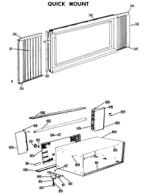 02 - Quick Mount parts for Ge Air Conditioner KJH08ABS2 from AppliancePartsPros.com